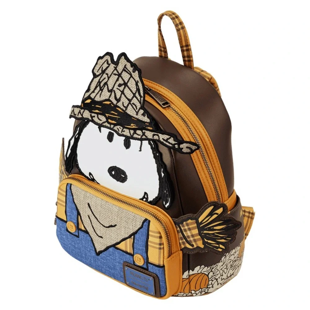 Loungefly Peanuts Snoopy Scarecrow Halloween Cosplay Mini Backpack‎